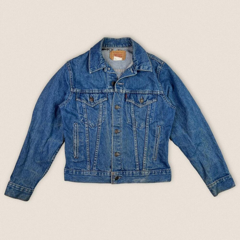 Vintage Levi's Denim Jean trucker‎ Jacket Size 18 Medium Women